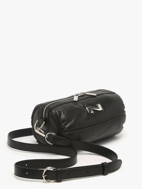 Cross Body Tas North Leder Nathan baume Zwart north 1 ander zicht 2